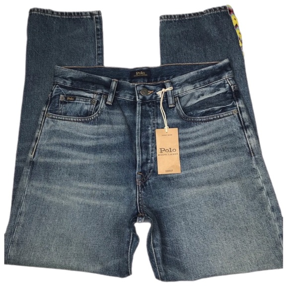 Polo Ralph Lauren High Rise Beaded Jeans - Picture 3 of 11